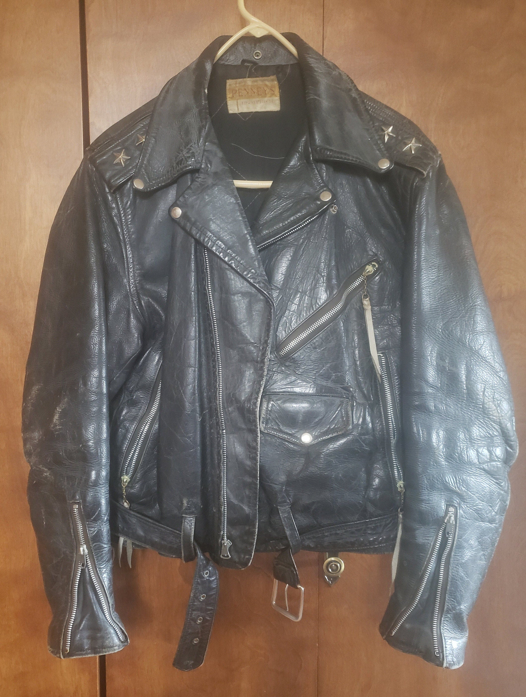 1950's Penny's Genuine Steerhide Motorcycle Jacket – Dryland Antiques
